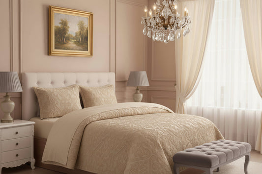 Beigh Raised Floral Motive